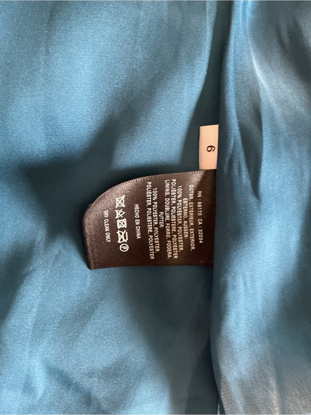 Anthropologie Paper Crown "Rivier" BlueAbstract Midi Dress - Picture 12 of 12